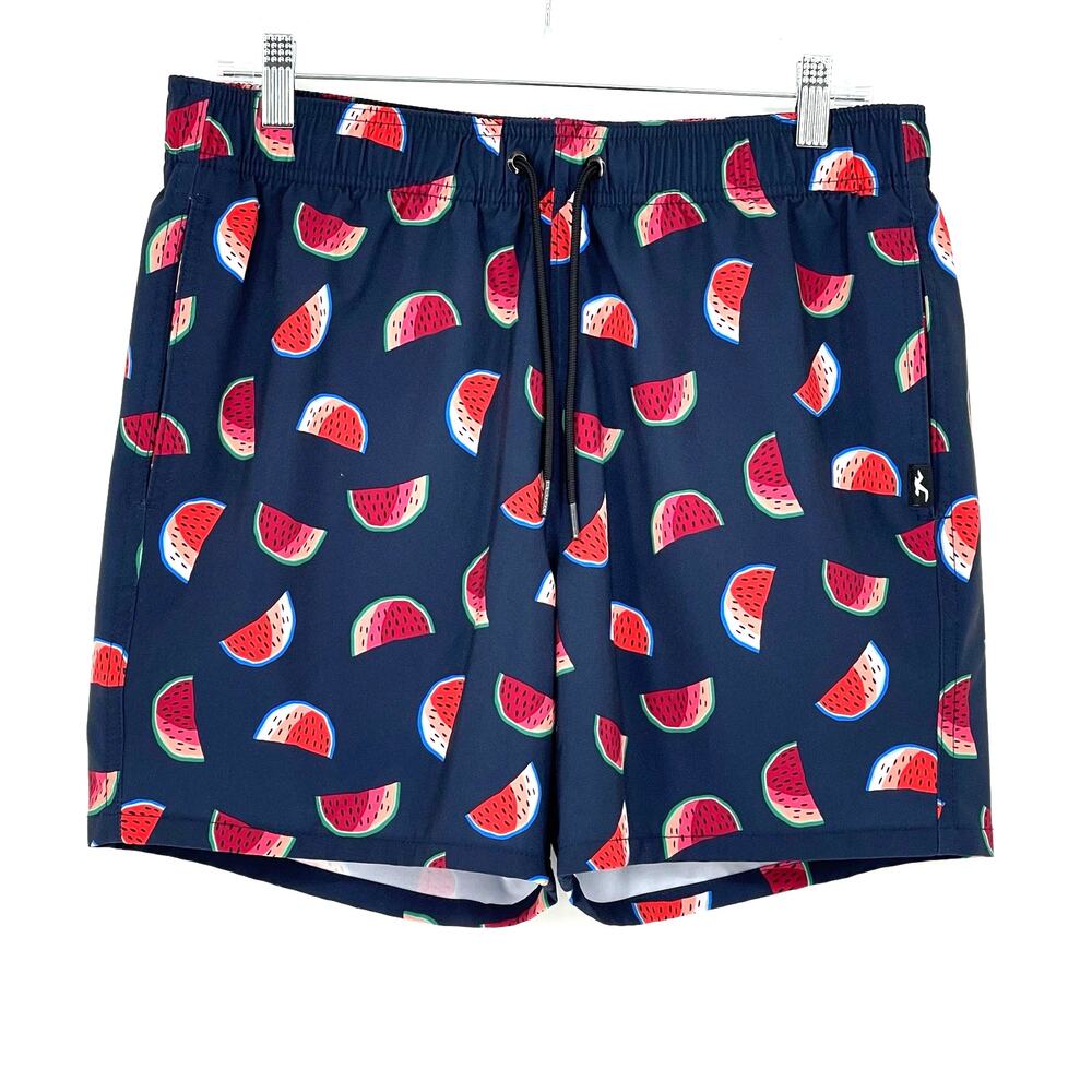 Men's Hollister California Watermelon Navy Swim Trunks Sz M Casual Beach